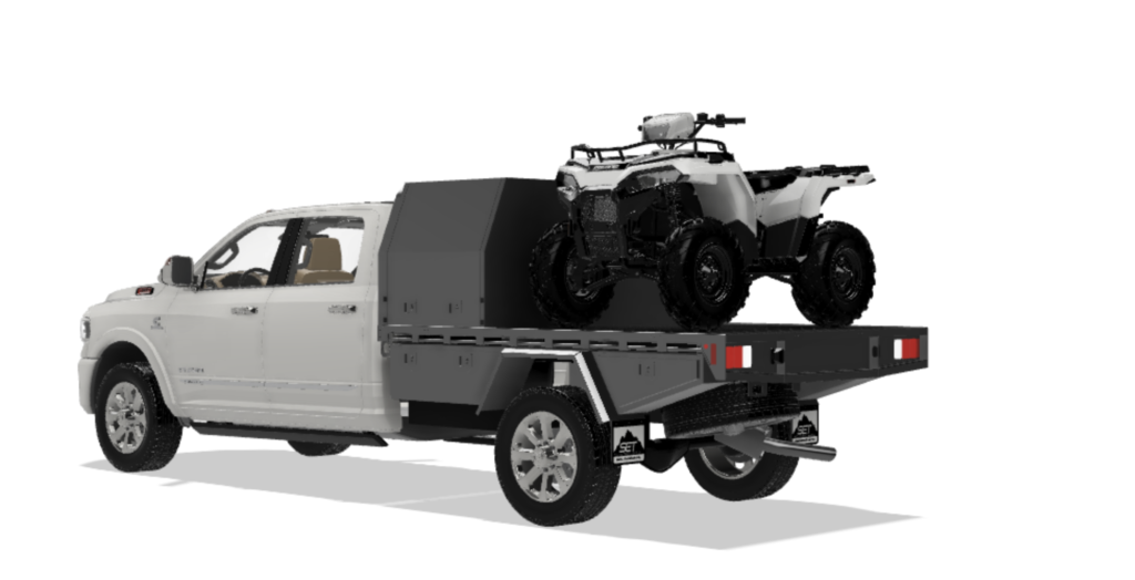 ram atv custom flat bed ute tray canopy