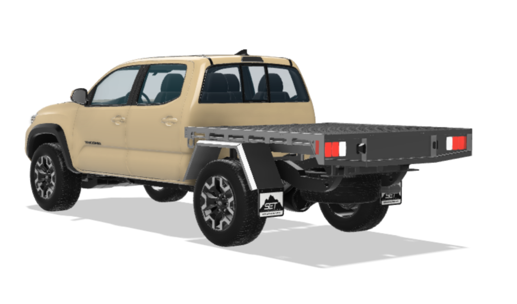 Canada Tacoma DCSB custom flatbed ute tray deck