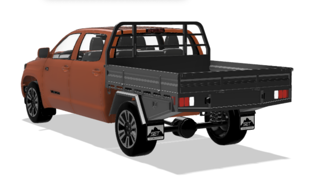 Tundra custom deck flat bed ute tray