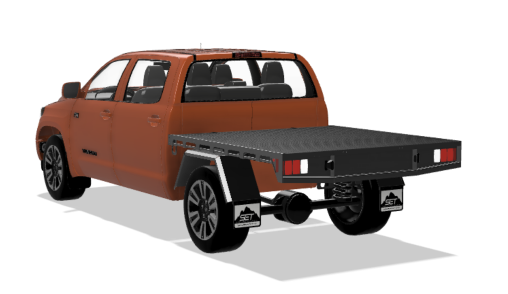 Tundra custom flatbed ute tray base deck