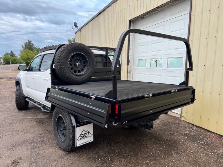 SUMMIT EXPEDITION TRUCKS TOYOTA TACOMA DOUBLE CAB SHORT BOX BED EXPEDITION FLATBED TRUCK 16